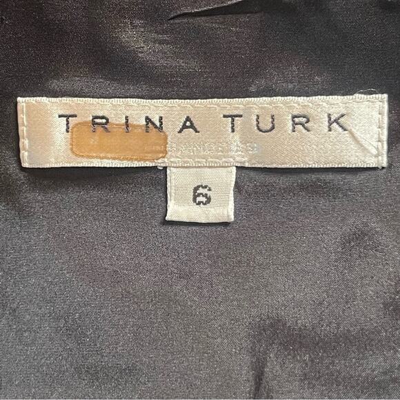 Trina Turk Black Ruffled Trumpet Mini Skirt size 6 - Picture 8 of 9